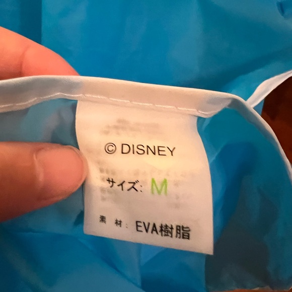 Tokyo Disneyland Resort Mickey Mouse Poncho Rain Jacket Blue Disney raincoat - Picture 6 of 7
